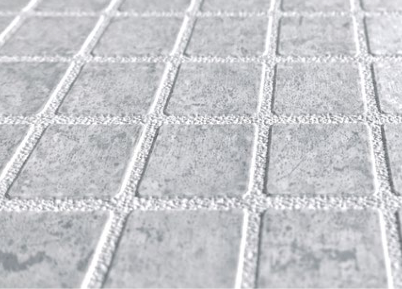 Alkorplan 2 mm Ceramics Selene Ljusgrå/vit